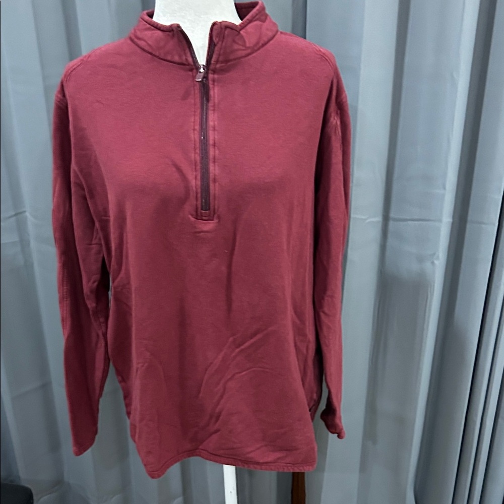Burgundy Casual Pullover